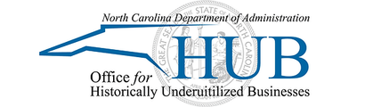 a logo for the north carolina department of administration office for historically underutilized businesses