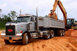 Truck on the road - Site preparation in Bessemer, Al