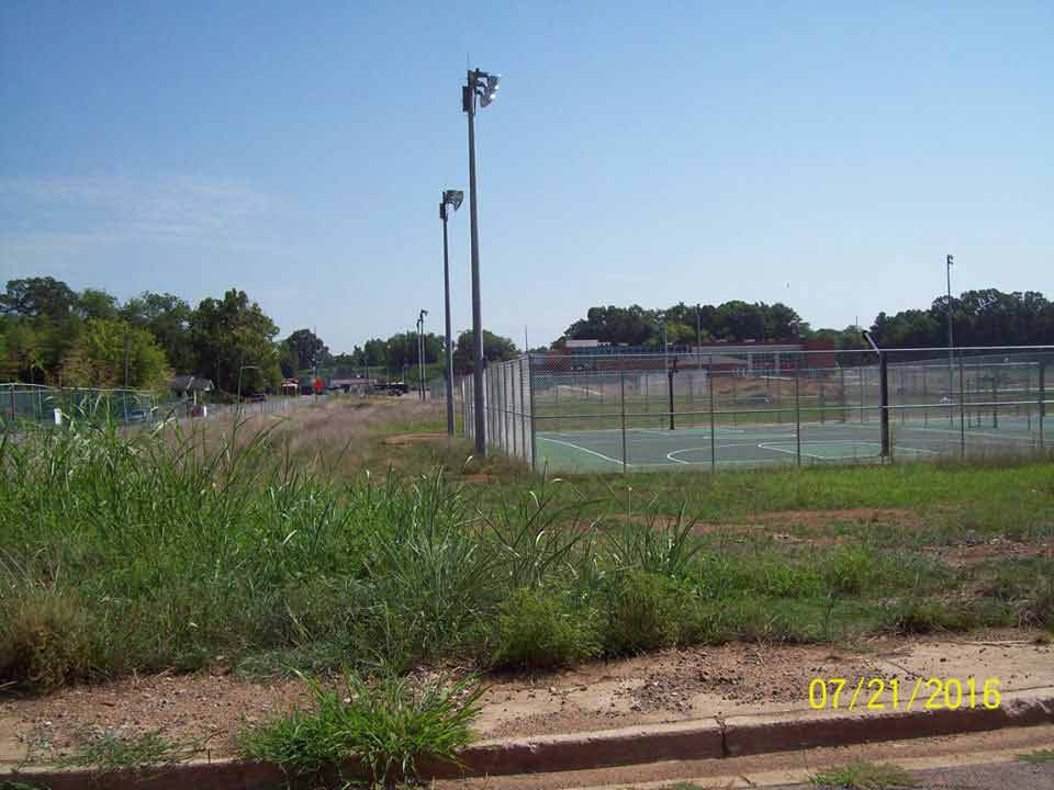 Basketball court - construction site prep in Bessemer, Al