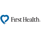 The first health logo has a heart in the middle of it.