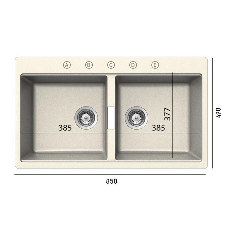 כיור מטבח הורייזן N-200 | חברת גומא