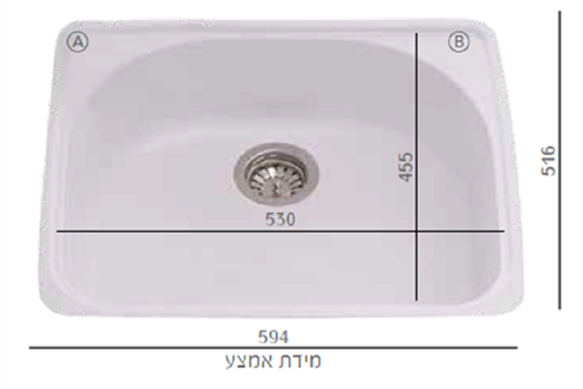 כיור מטבח כרמל | חברת גומא