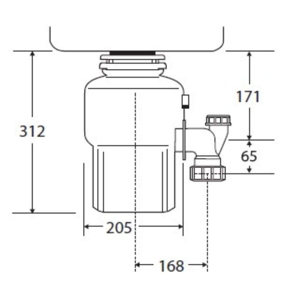 טוחן אשפה אוולושן 100 - כולל התקנה | חברת בלנקו