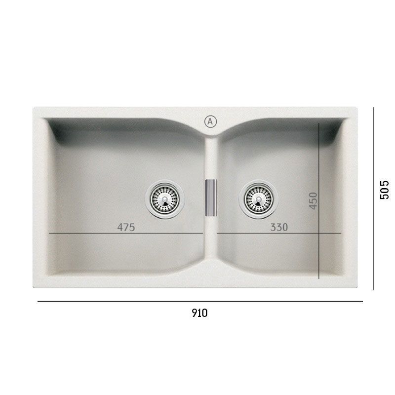 כיור מטבח קמפוס N-175-XL | חברת גומא