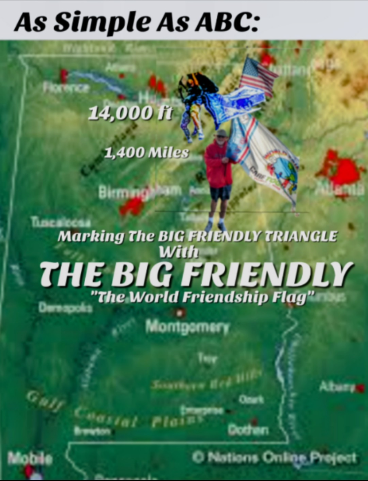 As simple as abc : marking the big friendly triangle with the big friendly 