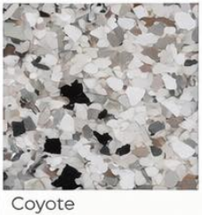 Coyote camouflaged among light gray and white pebbles in a hidden object puzzle