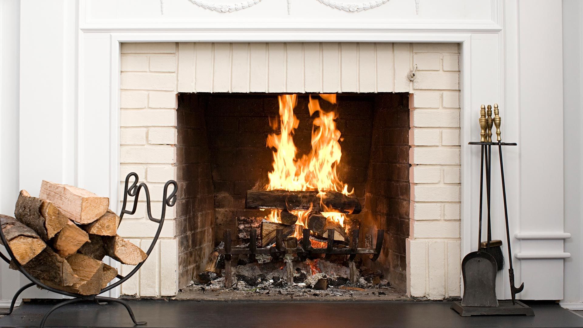 Fireplace with a Pile of Wood – Moline, IL – QCFI Concrete & Masonry Fireplace with a Pile of Wood – Moline, IL – QCFI Concrete & Masonry