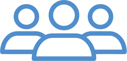 A group of people are standing next to each other in a line.