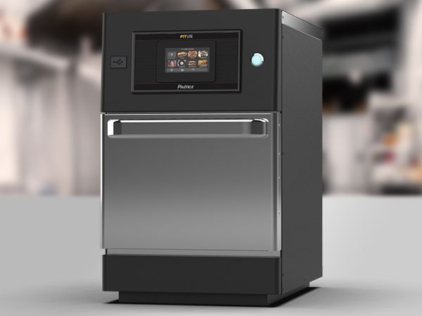 A machine with the door open and a screen on it