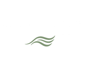 A minimalist, muted green graphic featuring three stylized, horizontal wavy lines stacked closely together.