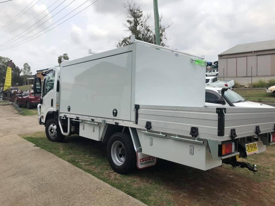 White Truck Ute Canopy — Canopies and Trays in Lismore, NSW