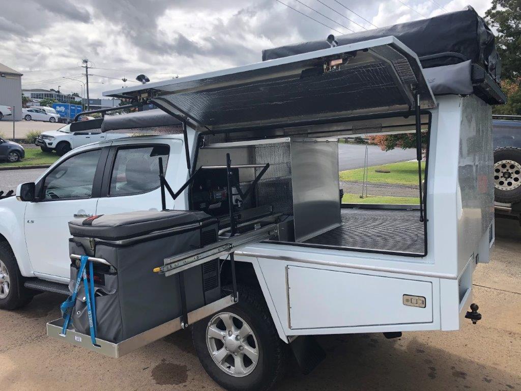 Ute Canopy Customised for Camping — Ute Accessories in Lismore, NSW