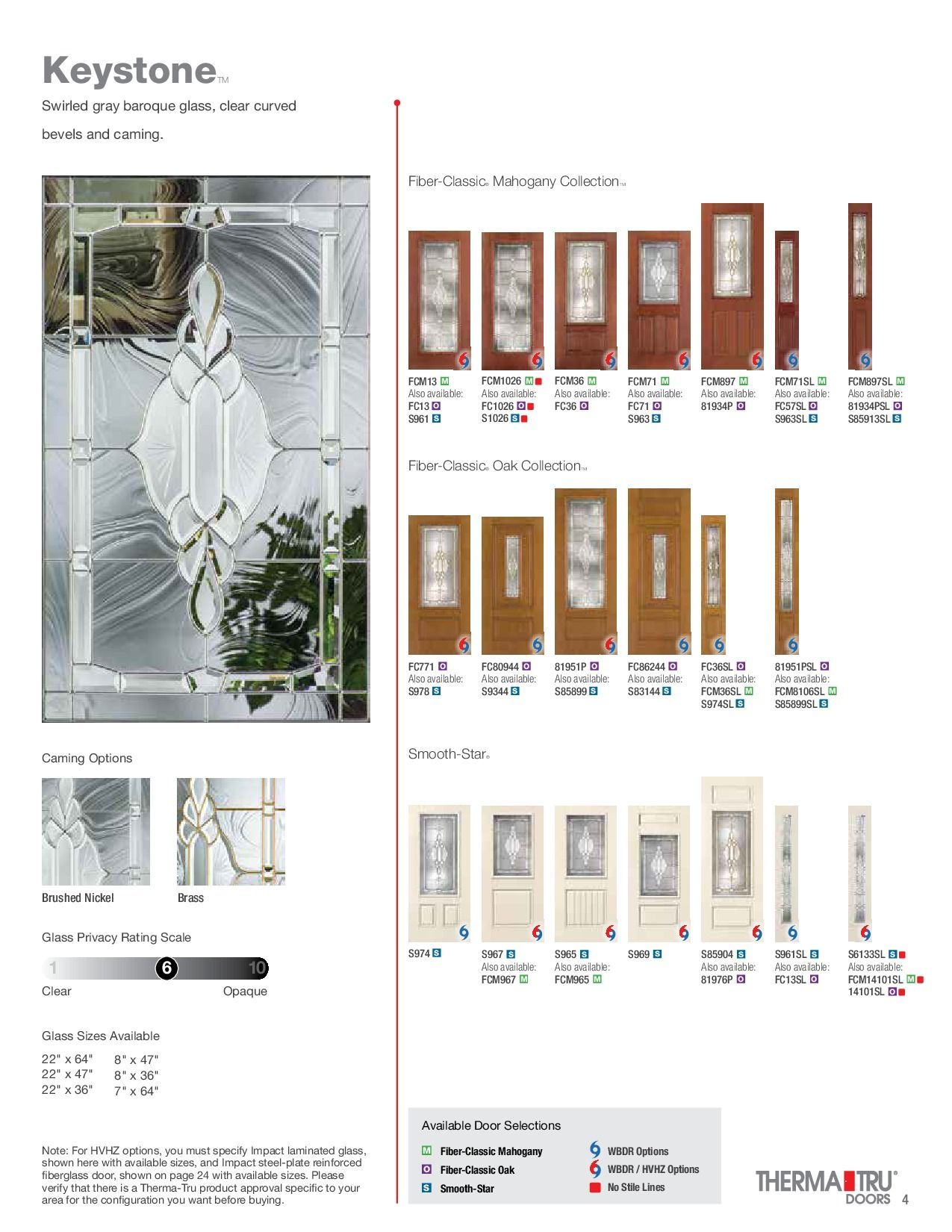Door designs with glass inserts. Various styles and colors displayed.