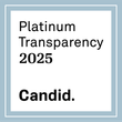 Platinum Transparency 2025 Candid logo on a light blue square background.