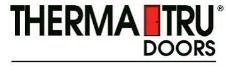 Therma-Tru Doors logo: Black text with a red rectangle integrated into the 
