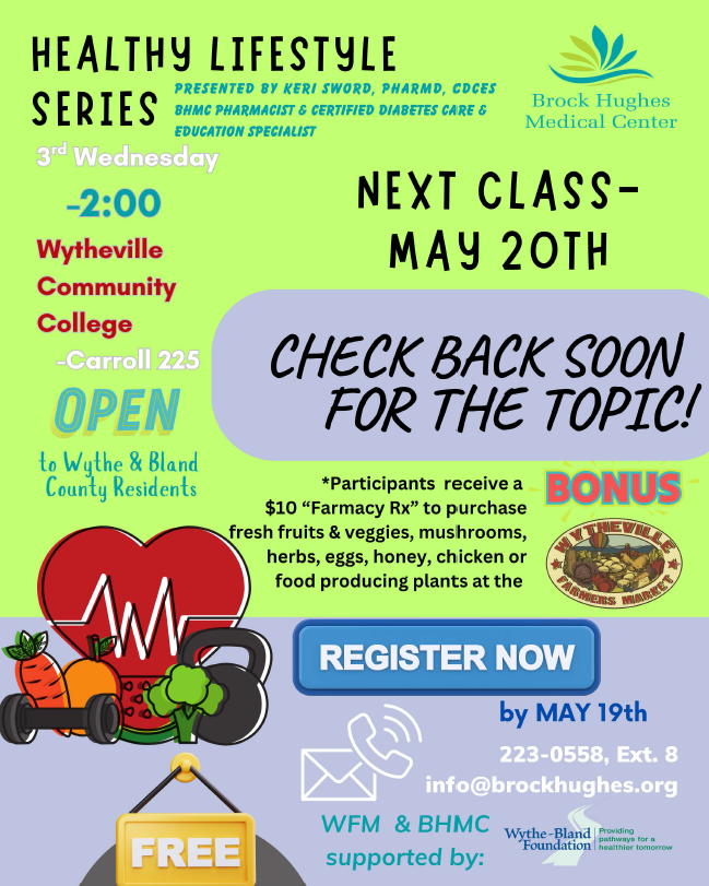 Healthy Lifestyle Series | Brock Hughes Medical Center