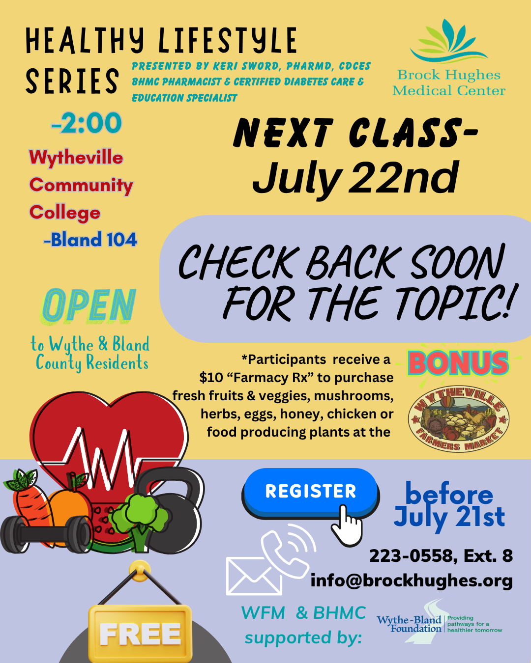 Healthy Lifestyle Series | Brock Hughes Medical Center Healthy Lifestyle Series | Brock Hughes Medical Center
