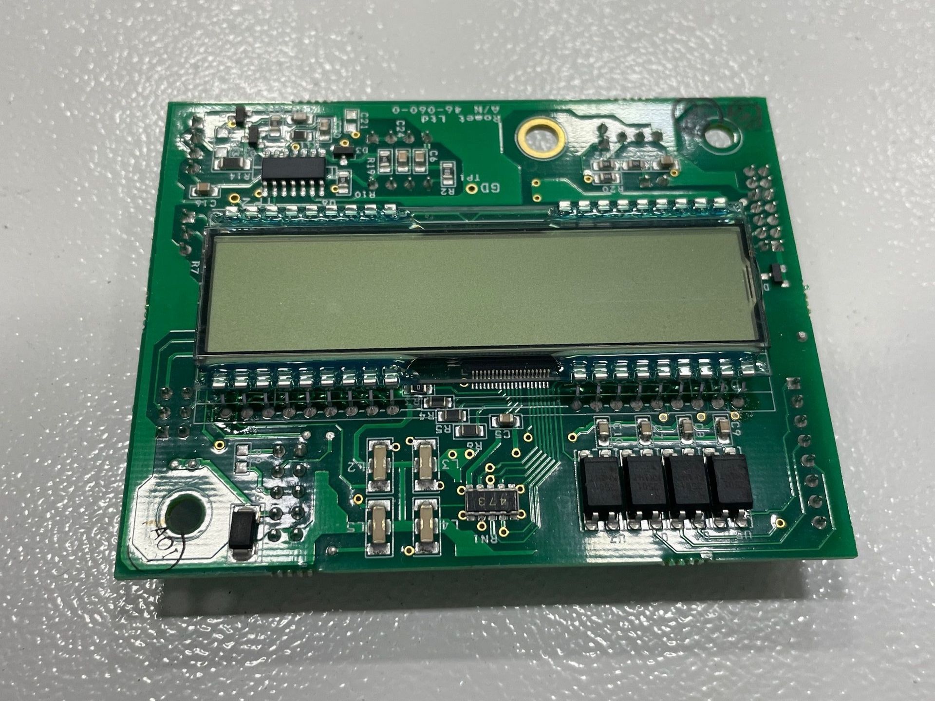 A green electronic board for Nitrogen Gas Generation with a display on it