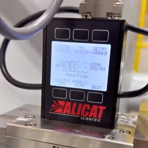 A device that says alicat scientific on it
