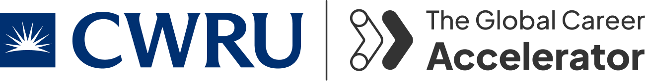 CWRU and The Global Career Accelerator logos