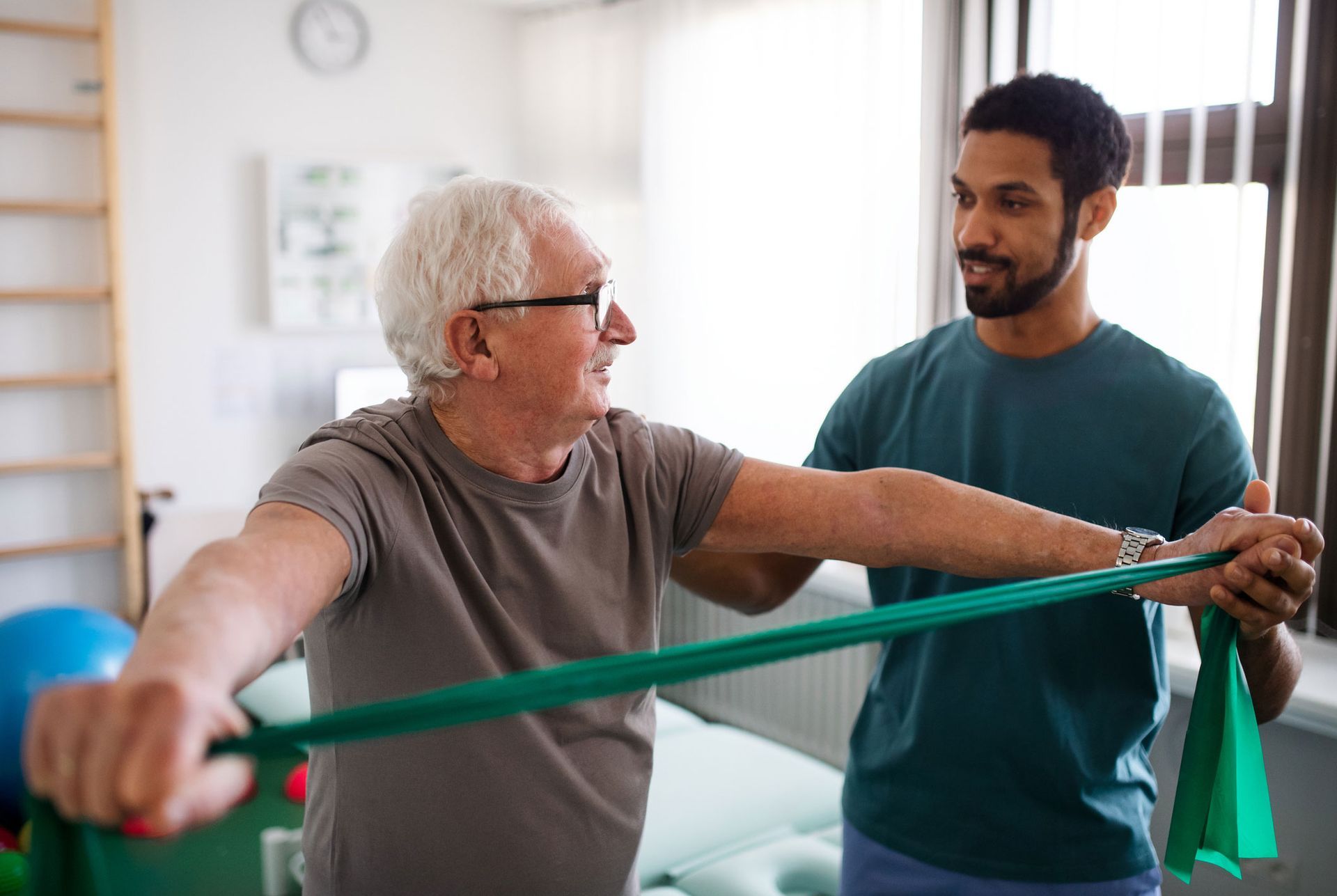 Senior Patient Exercising — Oxnard, CA — Oxnard Sport & Spine Physical Therapy