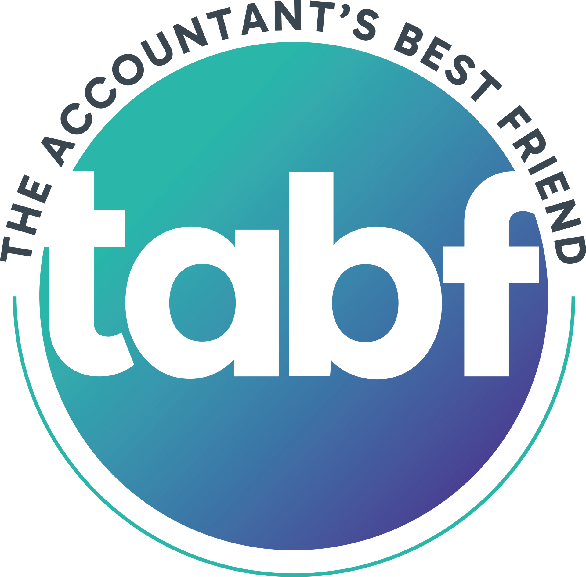 A logo for the accountant 's best friend tabf.