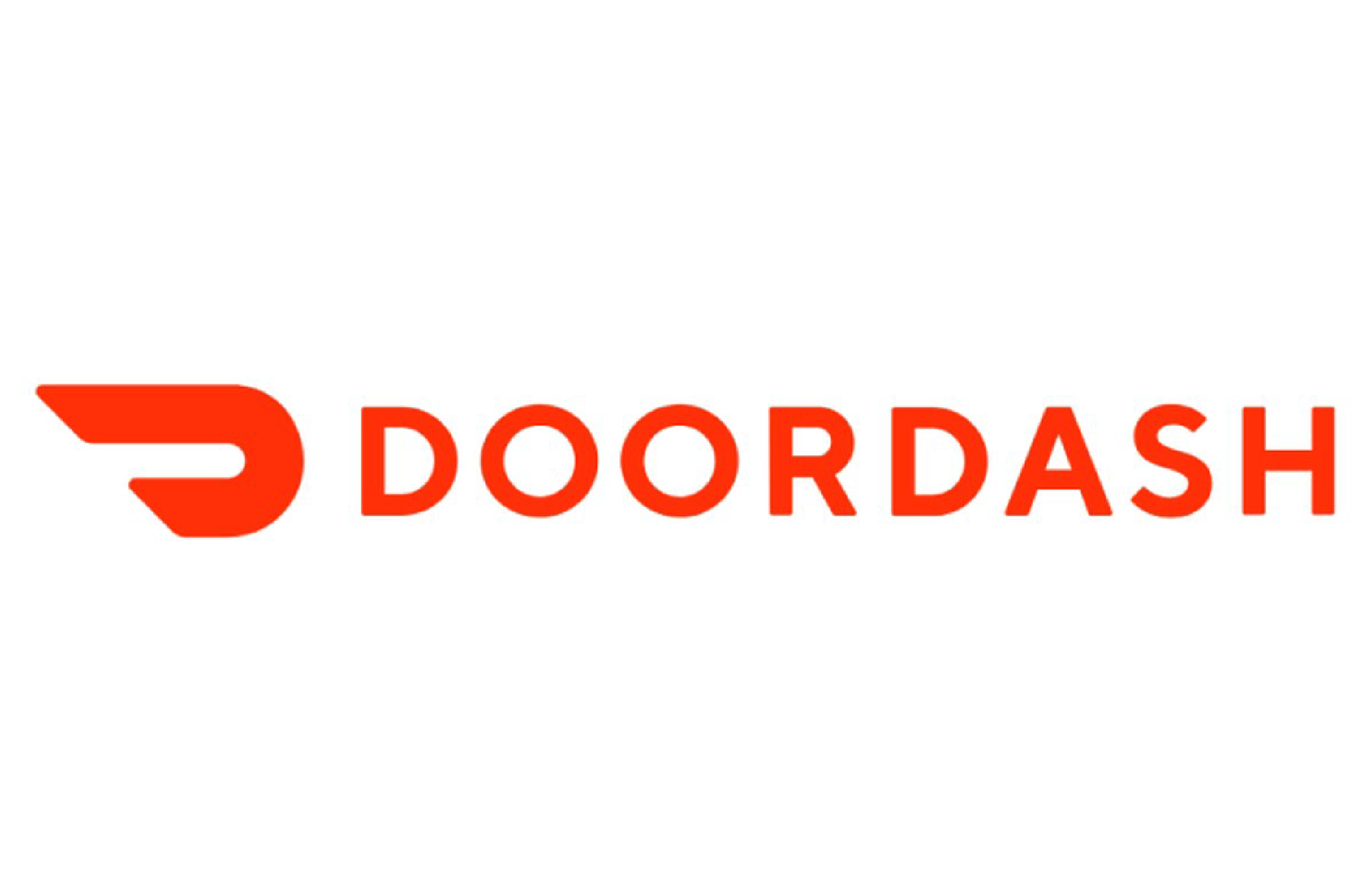 a red doordash logo