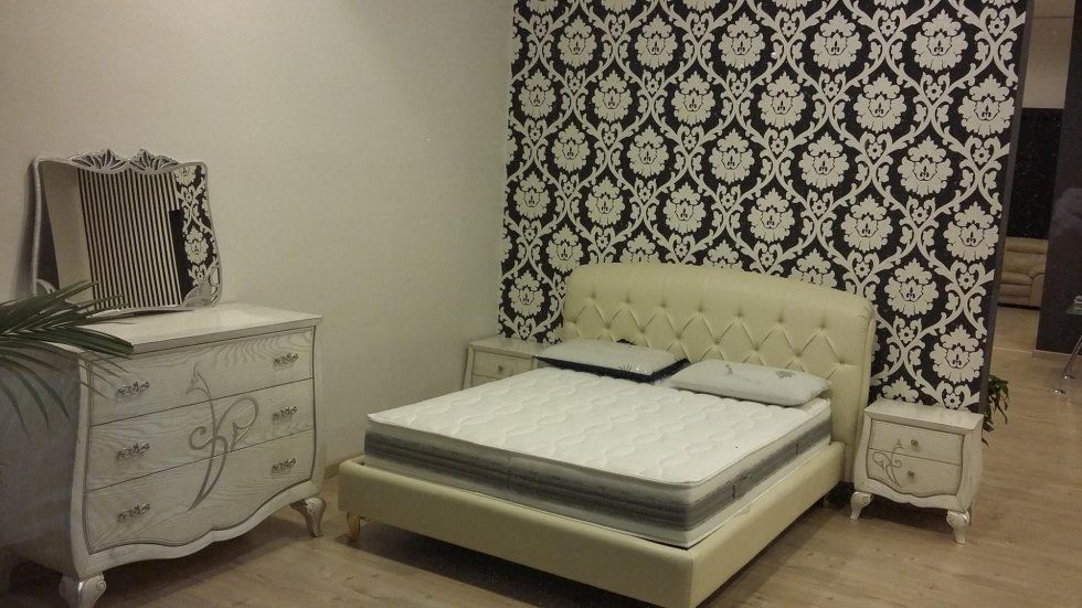 Testiera di un letto imbottita