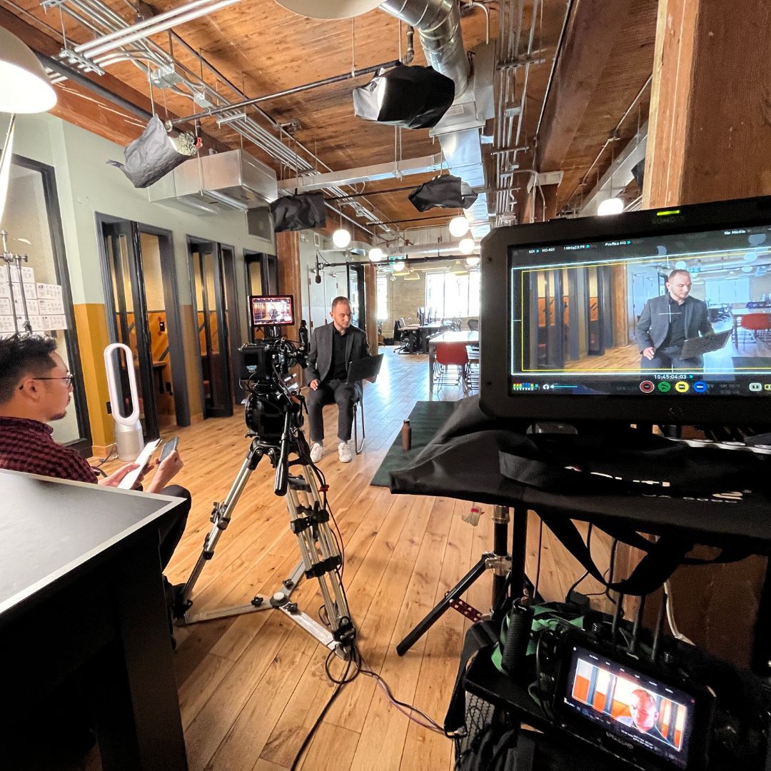 a man speaking about a brand