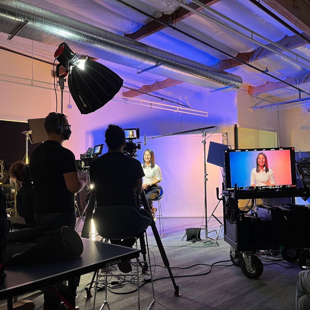 lighting during recording interview