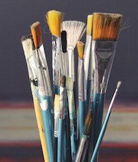 paint brushes arts and crafts celebration of life ideas