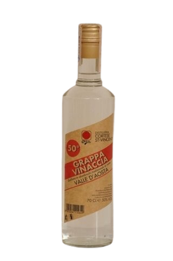 Una bottiglia di alcol con un'etichetta attaccata