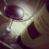 calice con bottiglia di vino