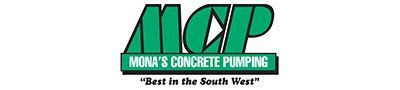 monas concrete pumping business logo