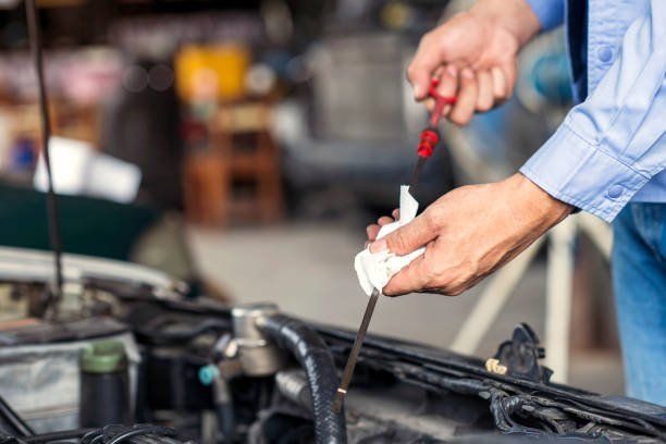 Mechanic Checking Oil | Tampa, FL | Certified Auto Repairs and Sales
