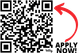 QR code with red arrow pointing to 