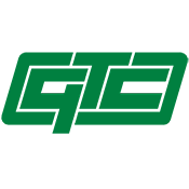 Green logo with the letters 