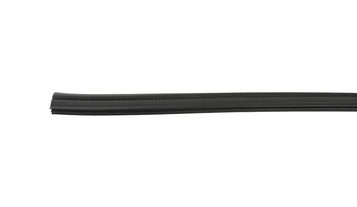 Black rubber seal strip.