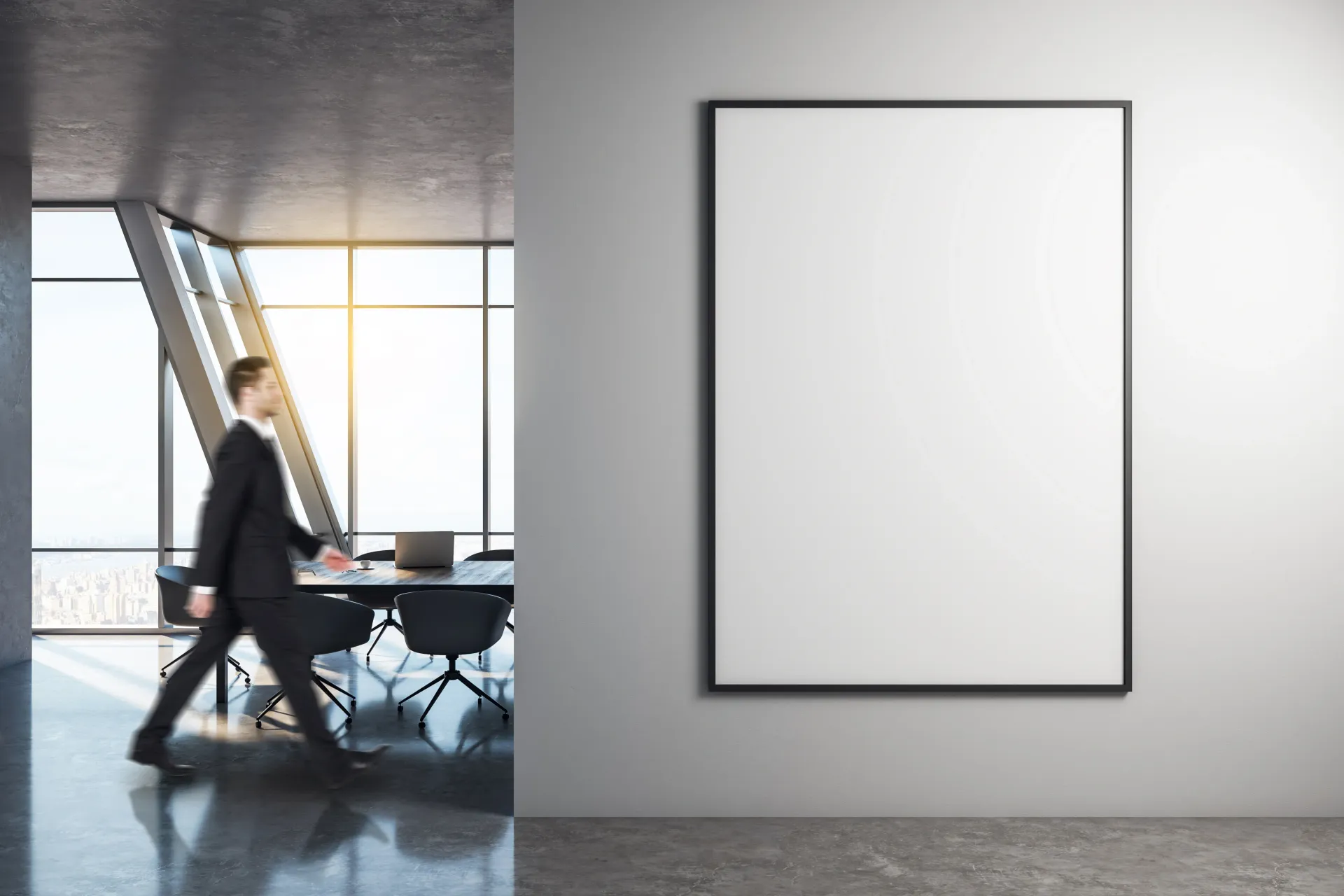 business office large canvas frame