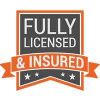 a logo that says fully licensed and insured