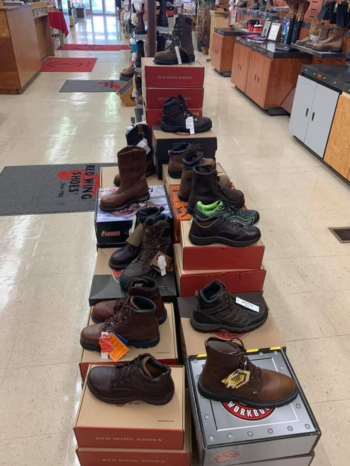 A store filled with lots of shoes and boots