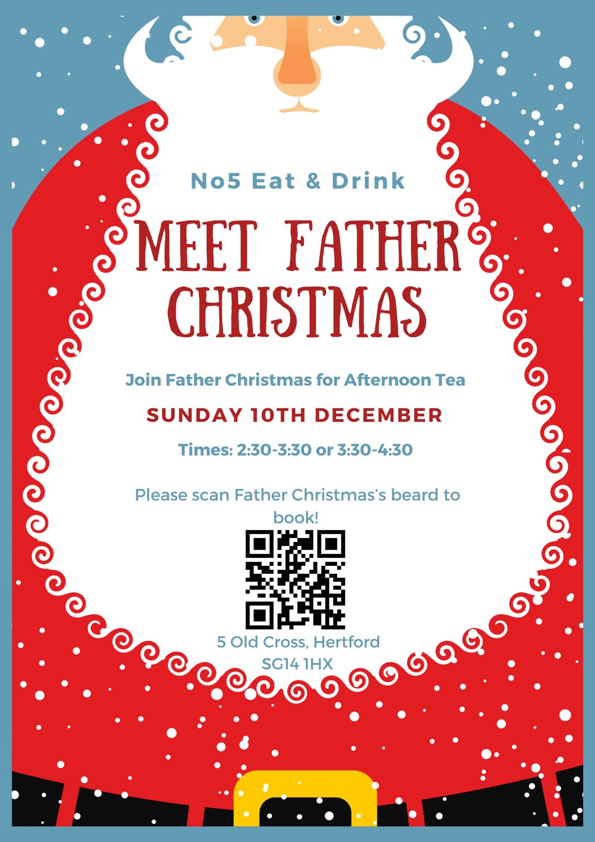 Join Father Christmas for Afternoon Tea