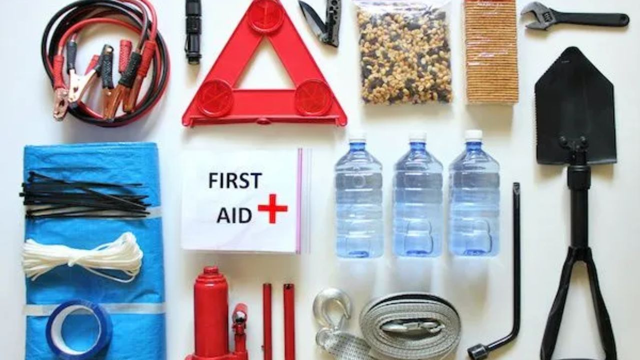 A visual representation of what a road trip checklist should contain.