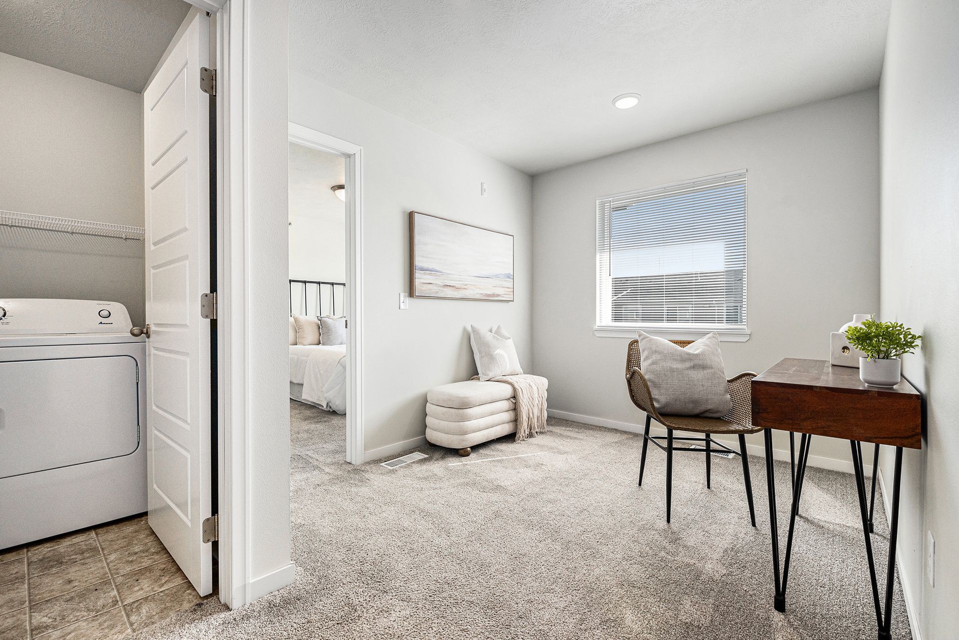 Upstairs loft with desk