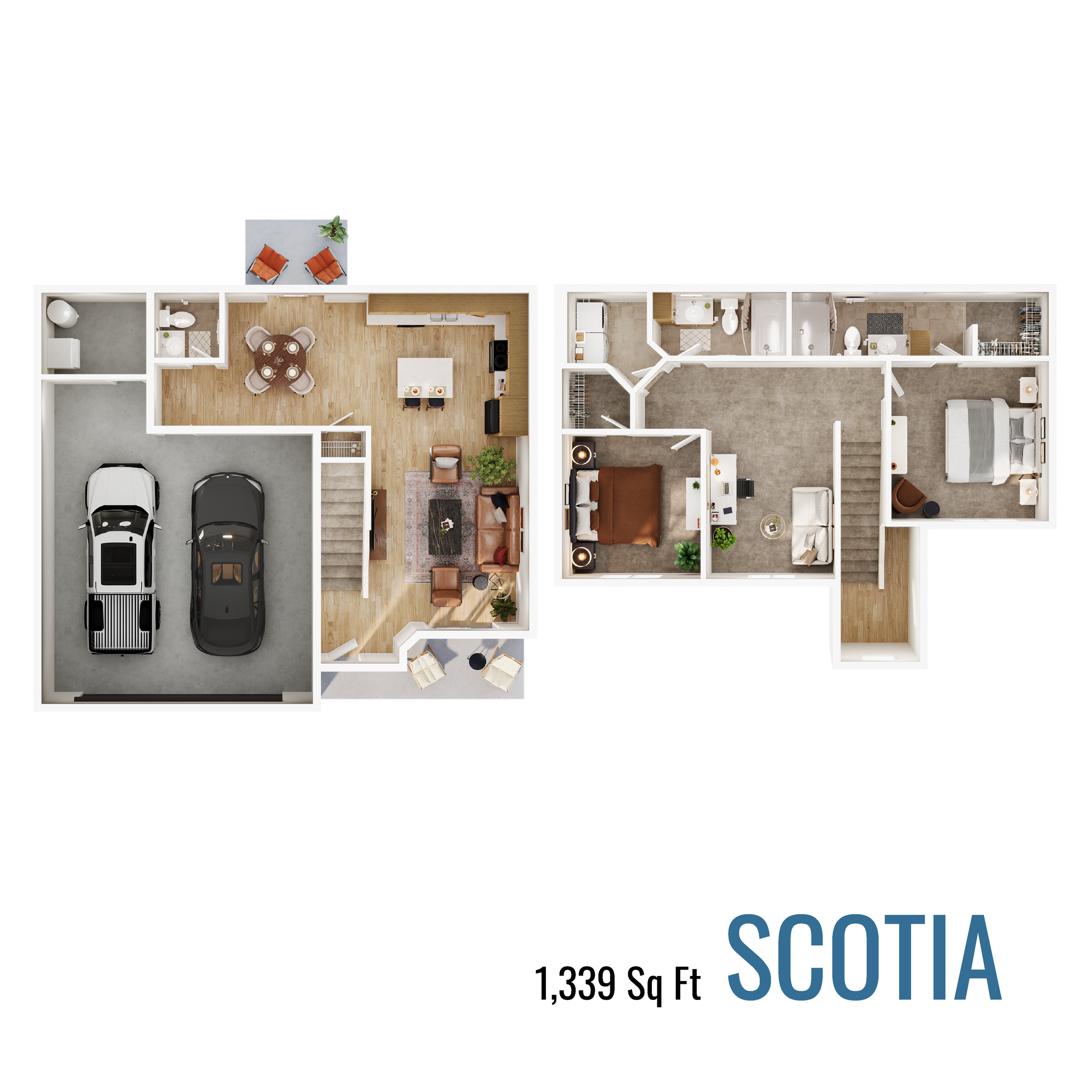 Scotia floor plan with 1,339 square feet