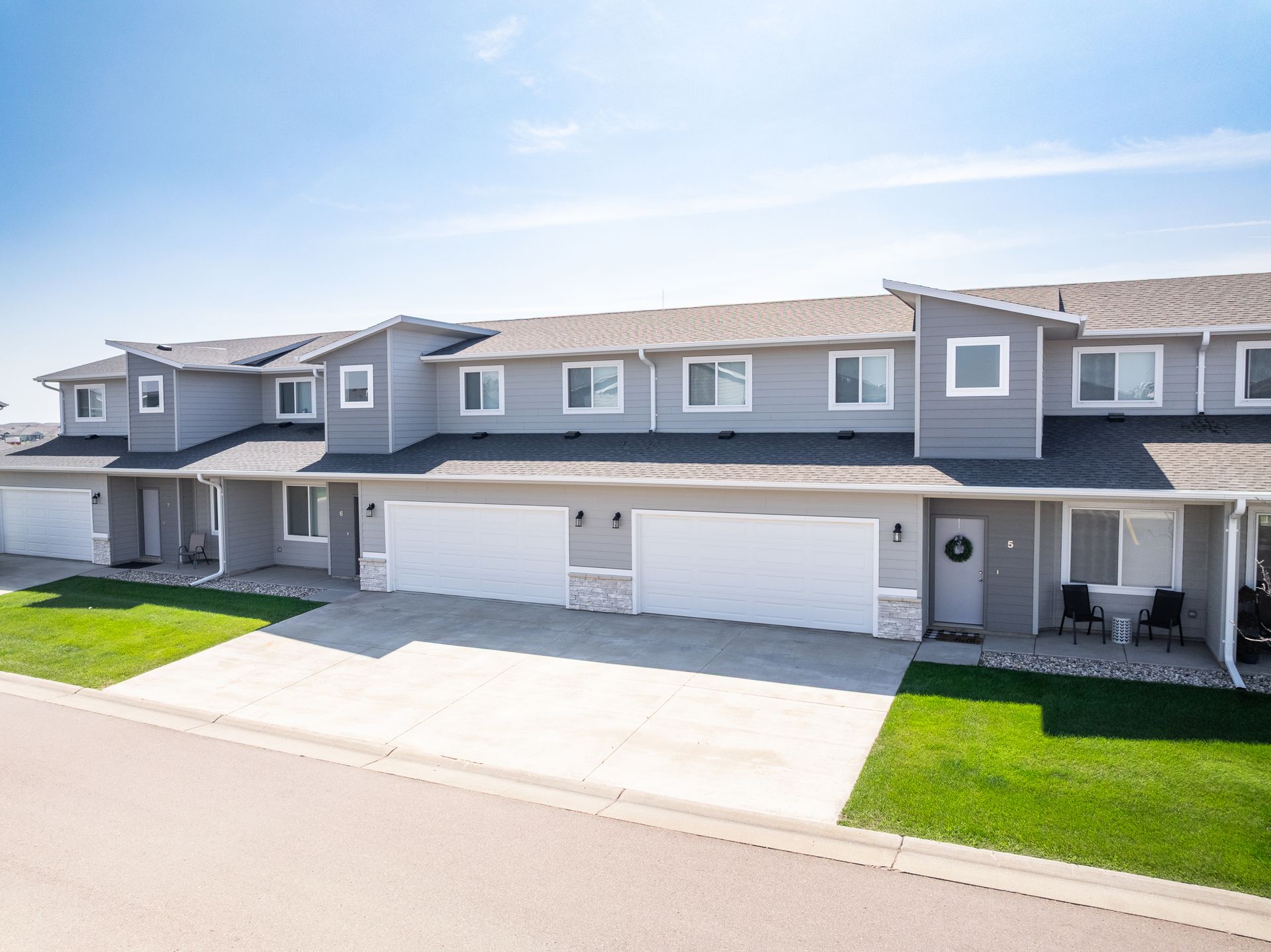 Exterior of townhomes