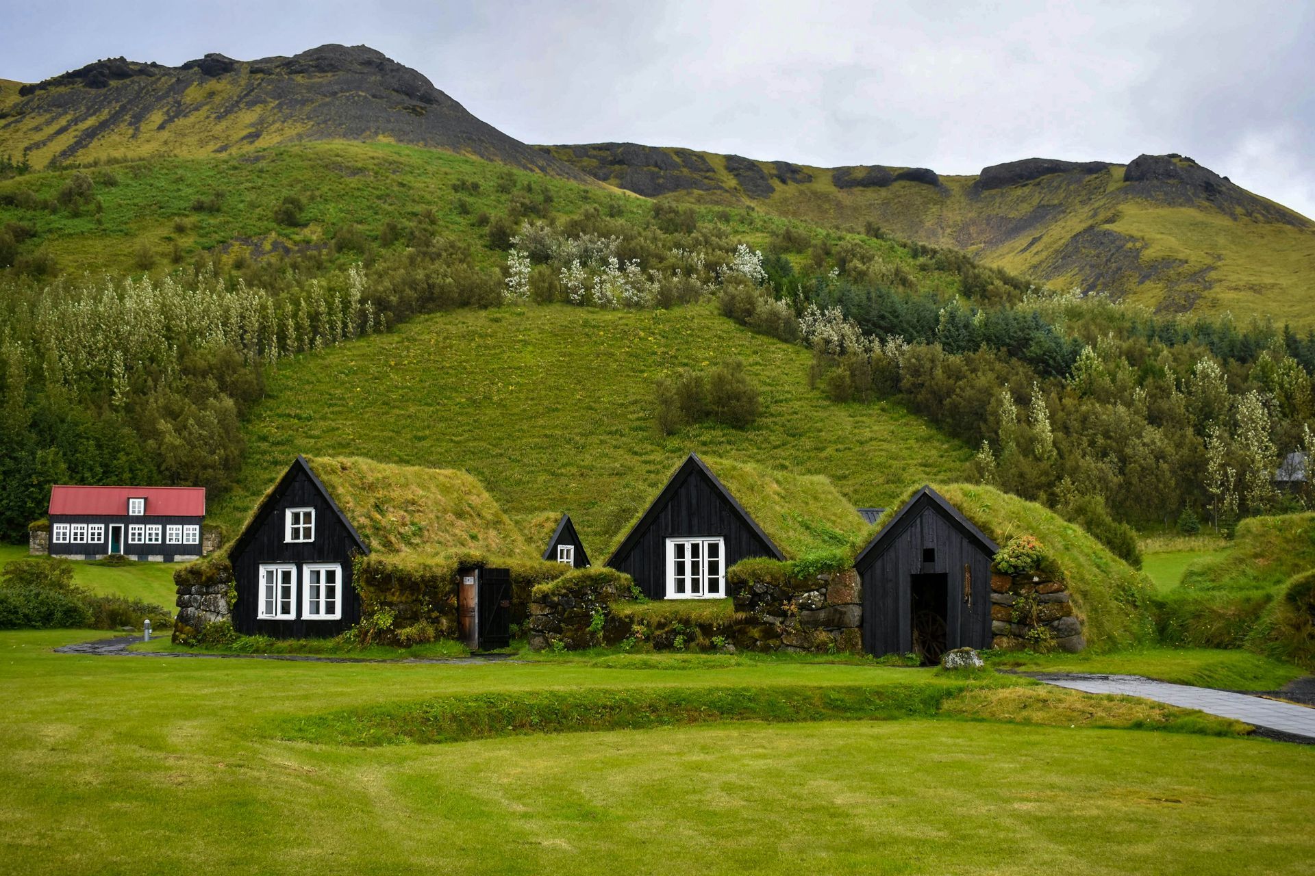 Skogar village in Iceland