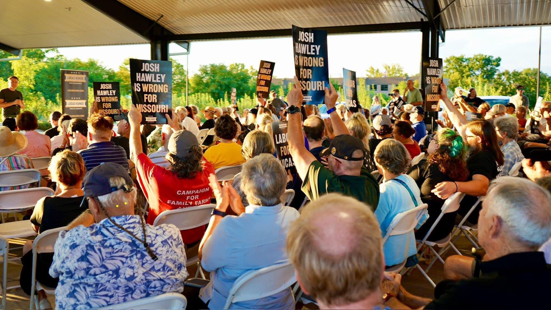 democratic party build back better tour bus