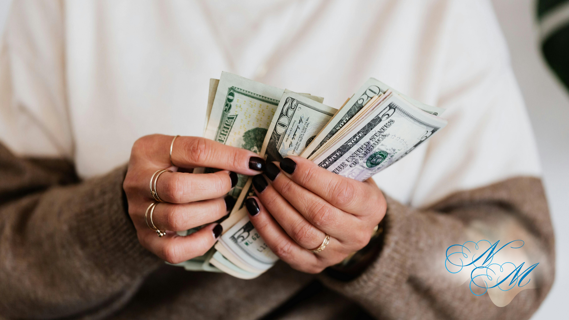 Canadian currency scattered. Includes $50 and $100 bills.