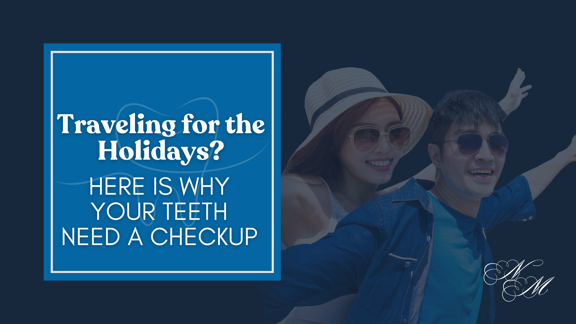 Blue graphic with text 